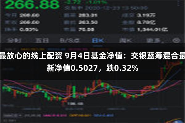 最放心的线上配资 9月4日基金净值：交银蓝筹混合最新净值0.